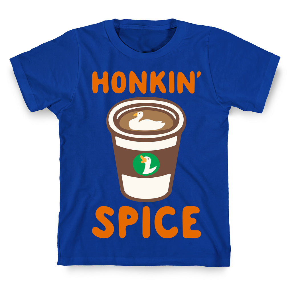 Honkin' Spice Parody White Print T-Shirt