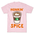 Honkin' Spice Parody White Print T-Shirt