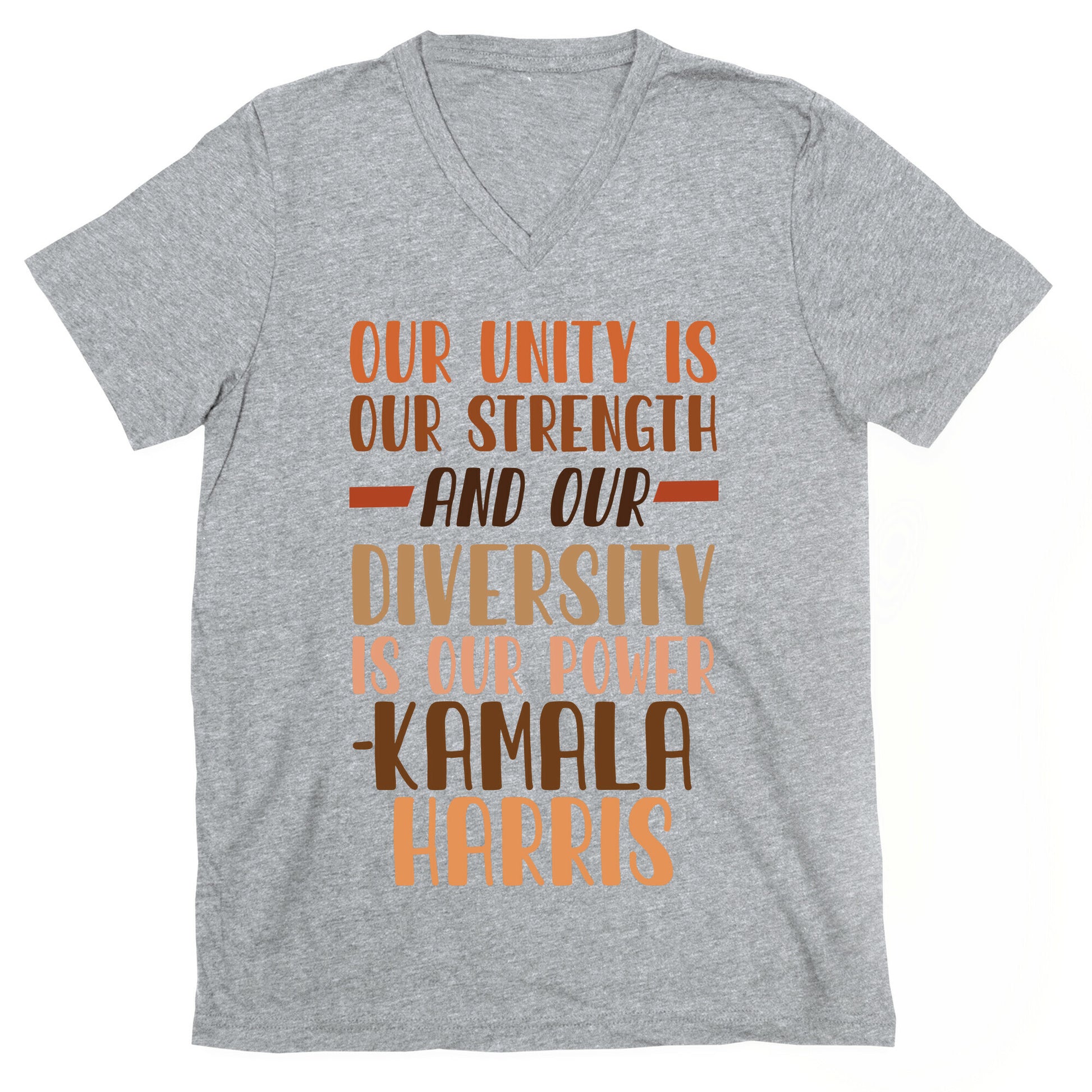 Our Unity is Our Strength And Our Diversity is Our Power Kamala V-Neck