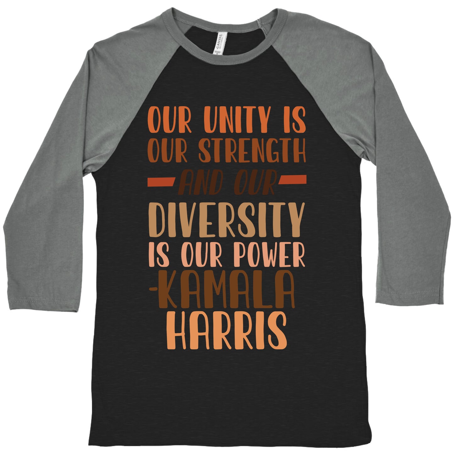 Our Unity is Our Strength And Our Diversity is Our Power Kamala Baseball Tee