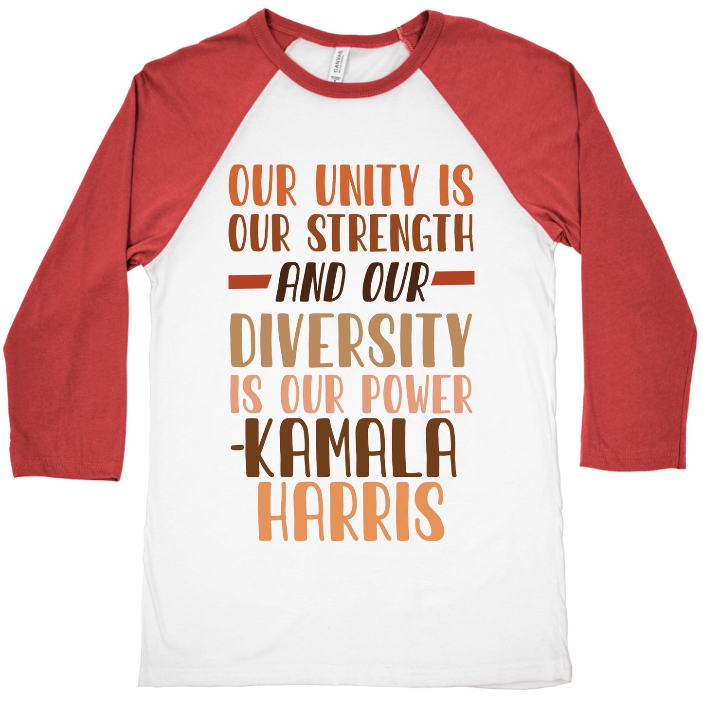 Our Unity is Our Strength And Our Diversity is Our Power Kamala Baseball Tee