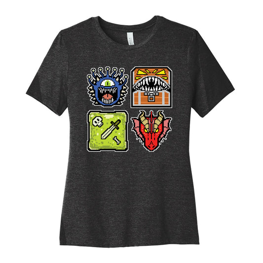 Pixel DnD Monsters Women's Cotton Tee