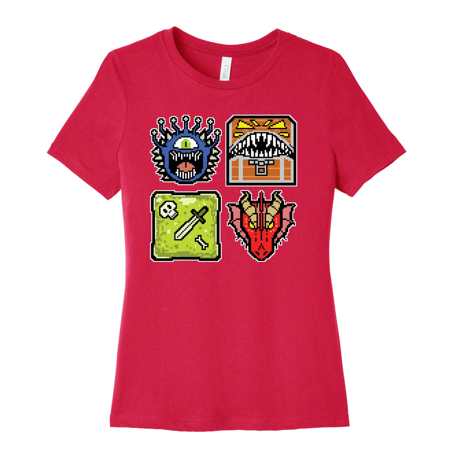 Pixel DnD Monsters Women's Cotton Tee