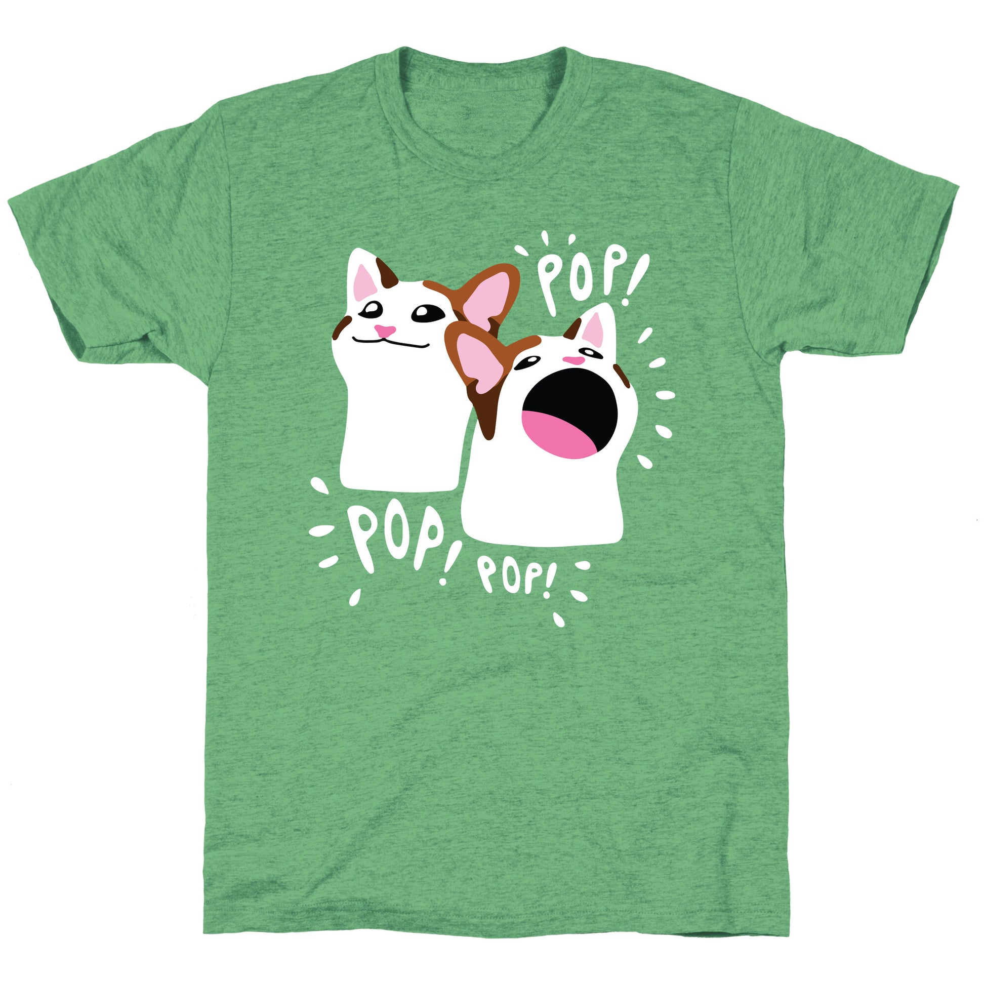 Pop Cat Unisex Triblend Tee