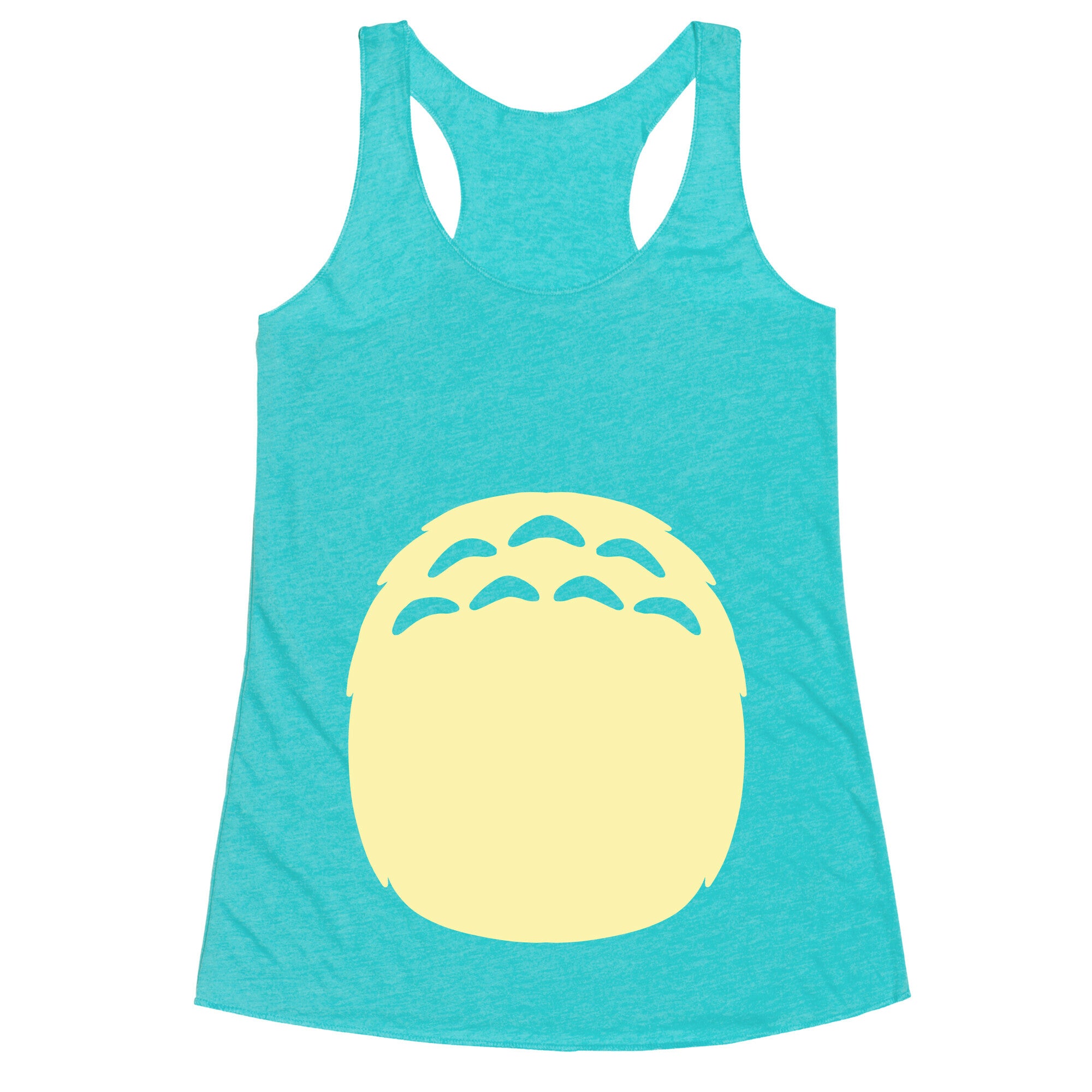 Totoro Tummy Racerback Tank