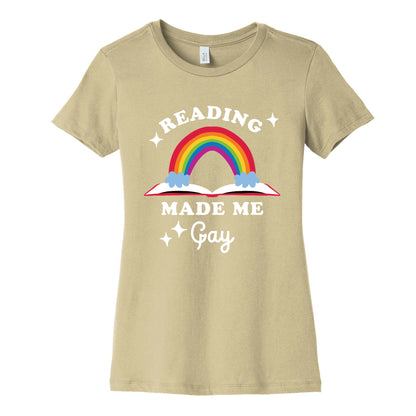 Reading Made Me Gay Women's Cotton Tee