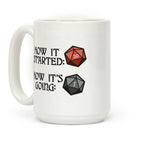 How It Started How It's Going DnD Coffee Mug