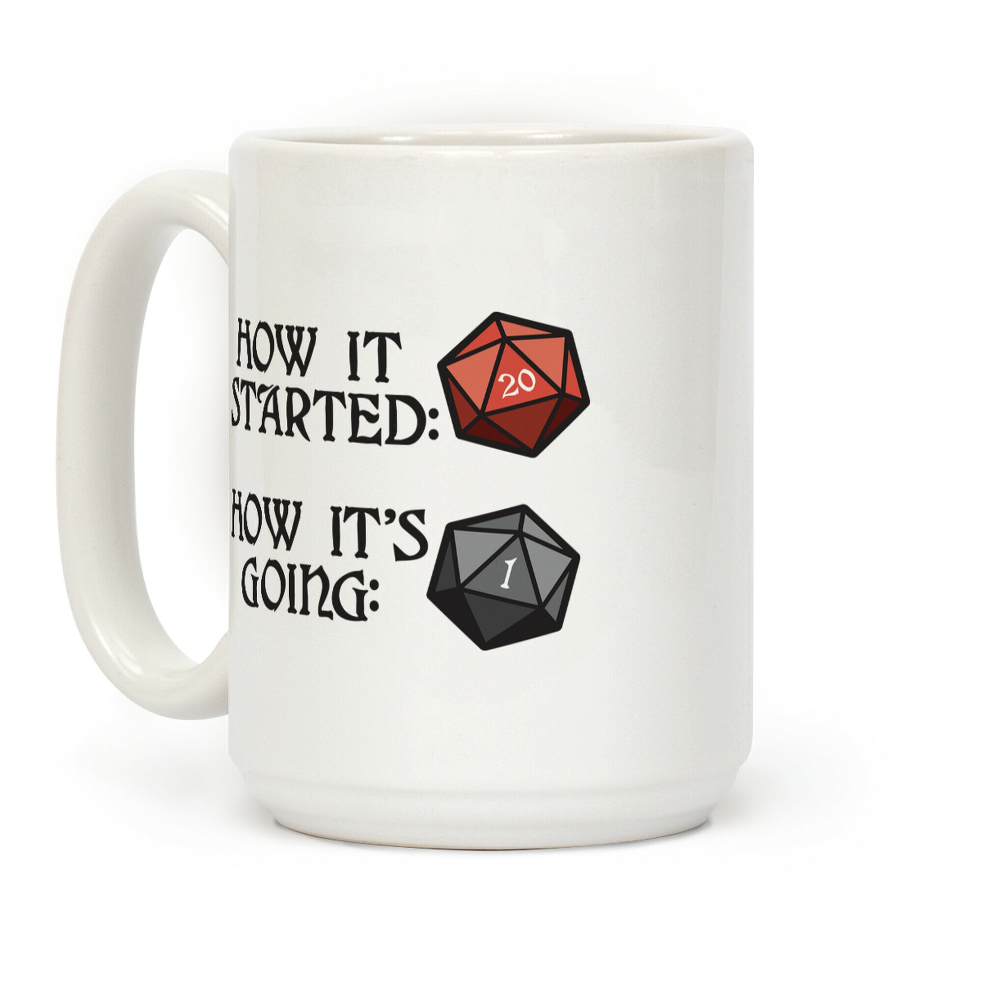 How It Started How It's Going DnD Coffee Mug