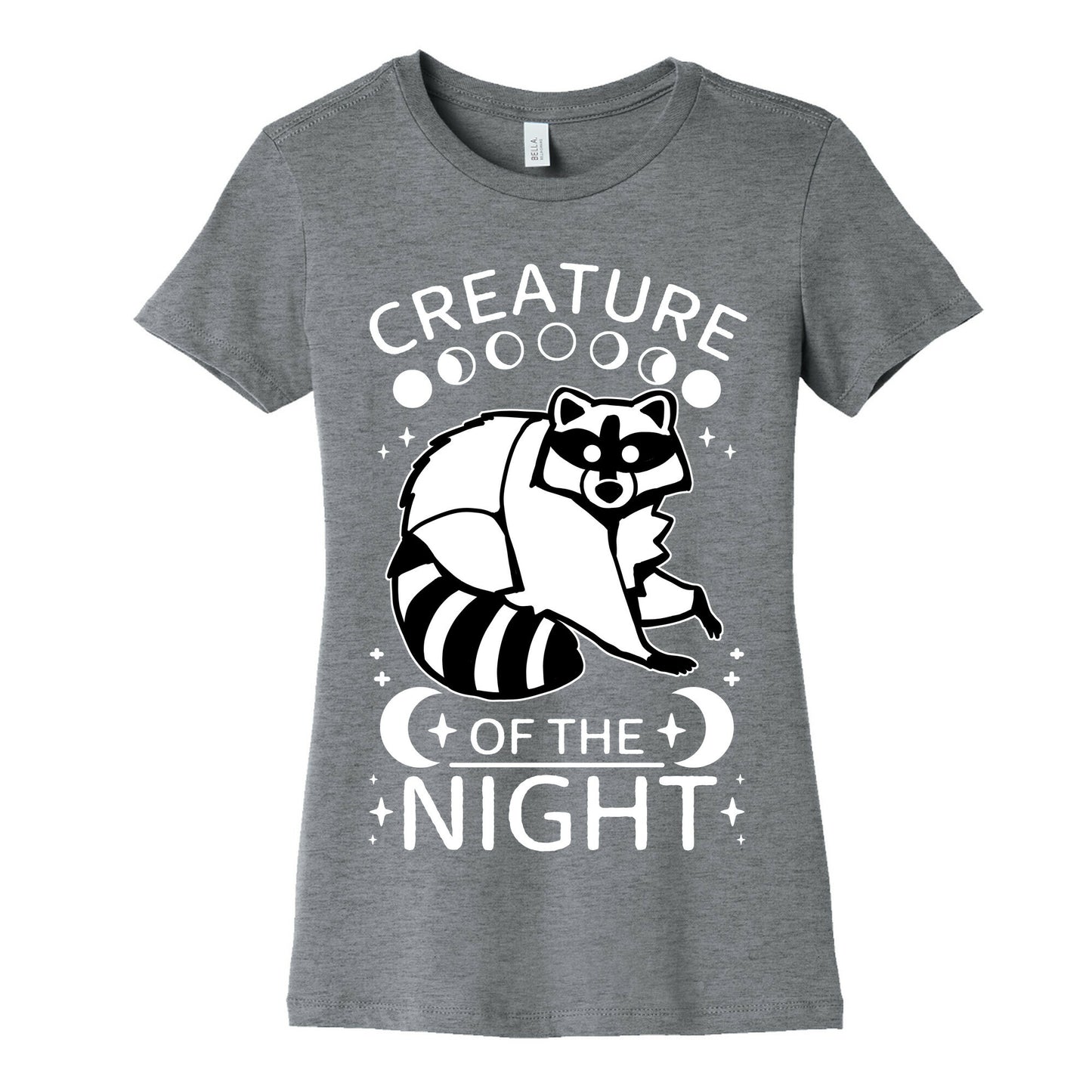 Creature Of The Night Raccoon Women's Cotton Tee