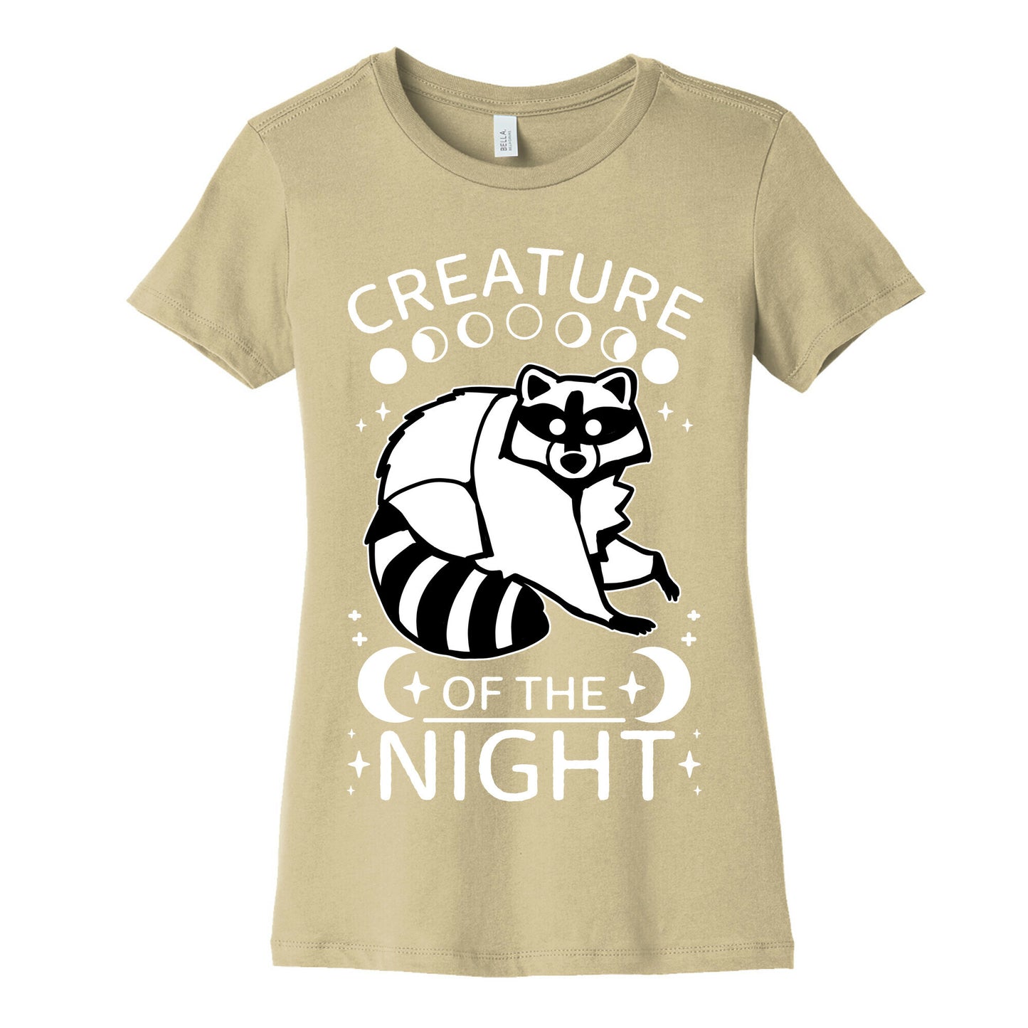 Creature Of The Night Raccoon Women's Cotton Tee