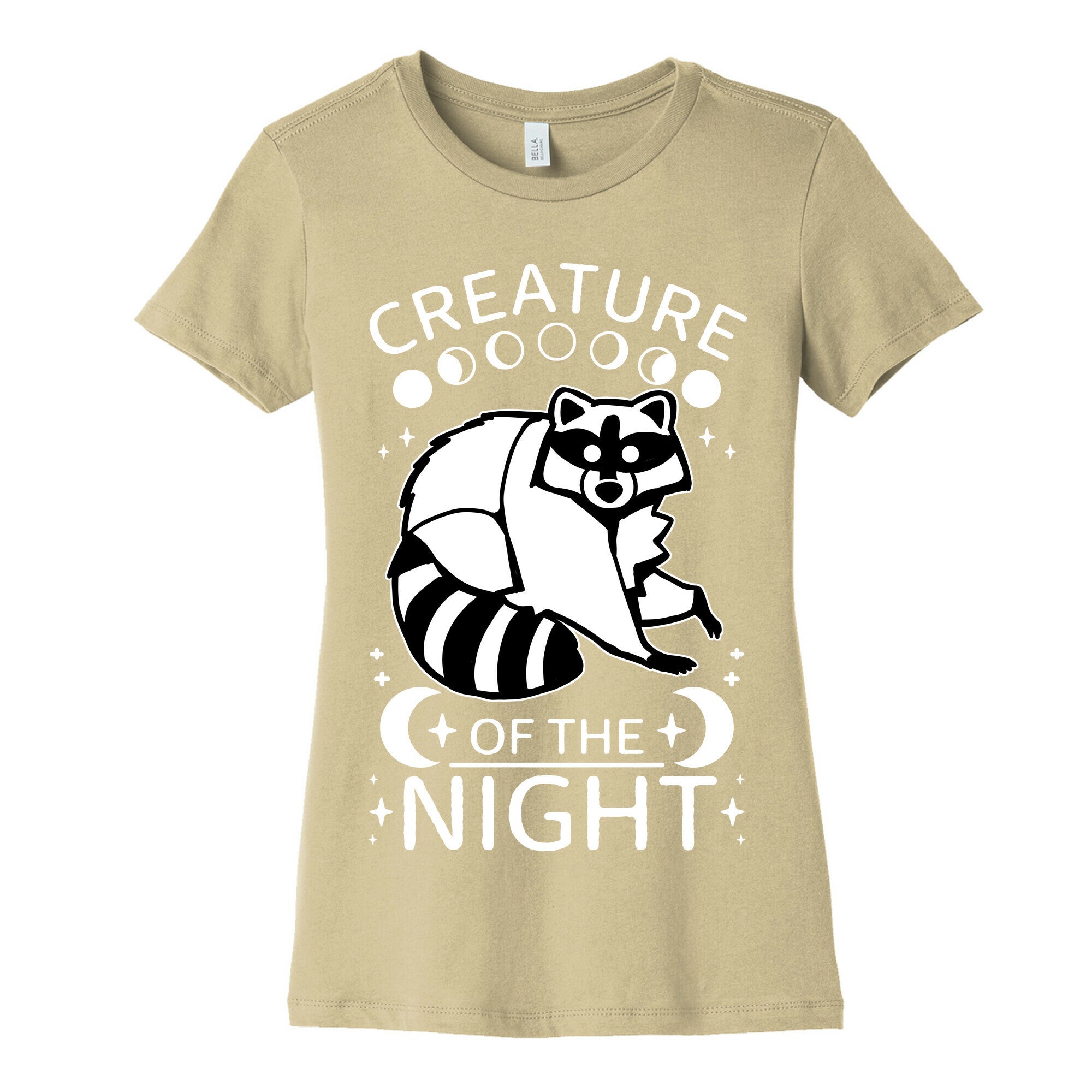 Creature Of The Night Raccoon Women's Cotton Tee