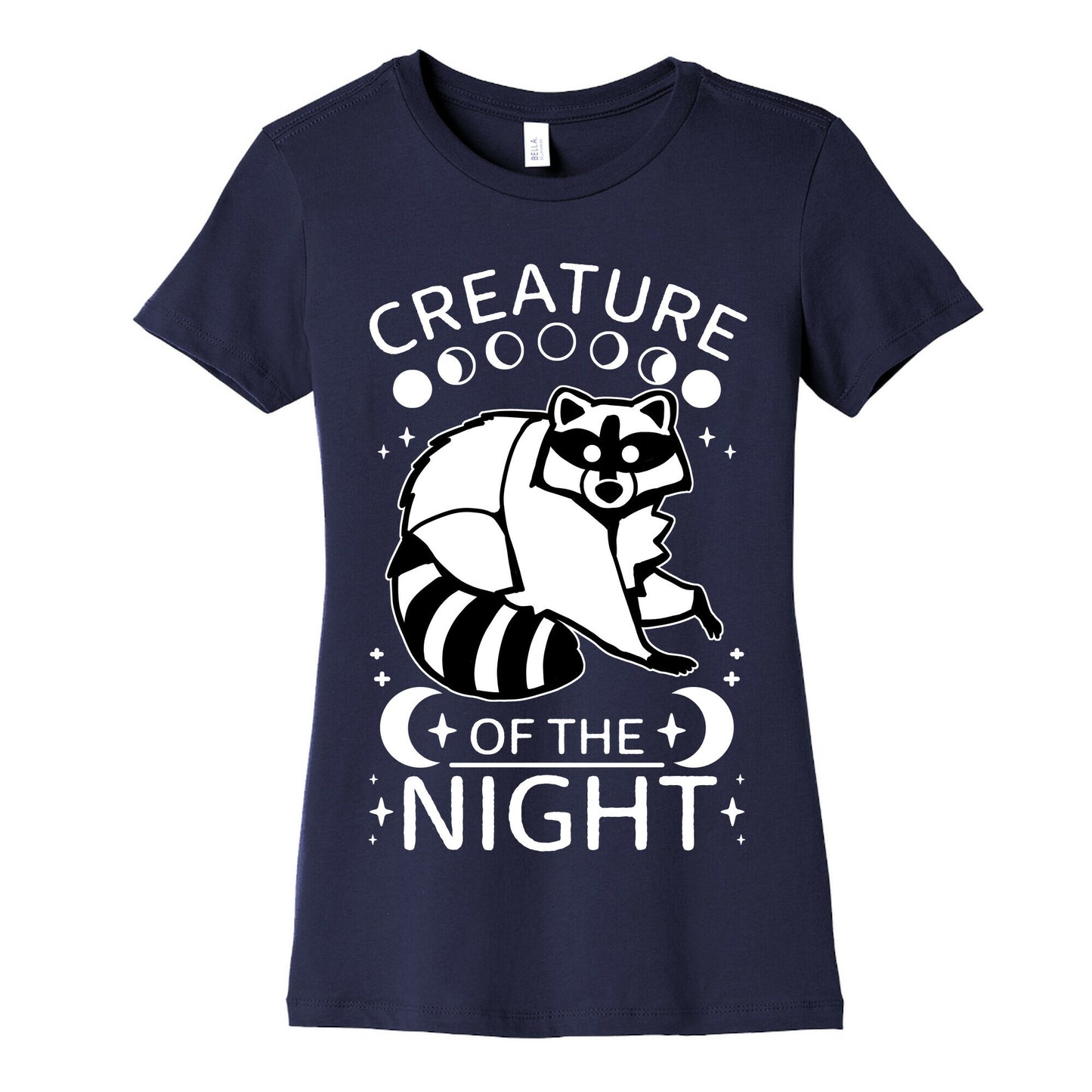 Creature Of The Night Raccoon Women's Cotton Tee