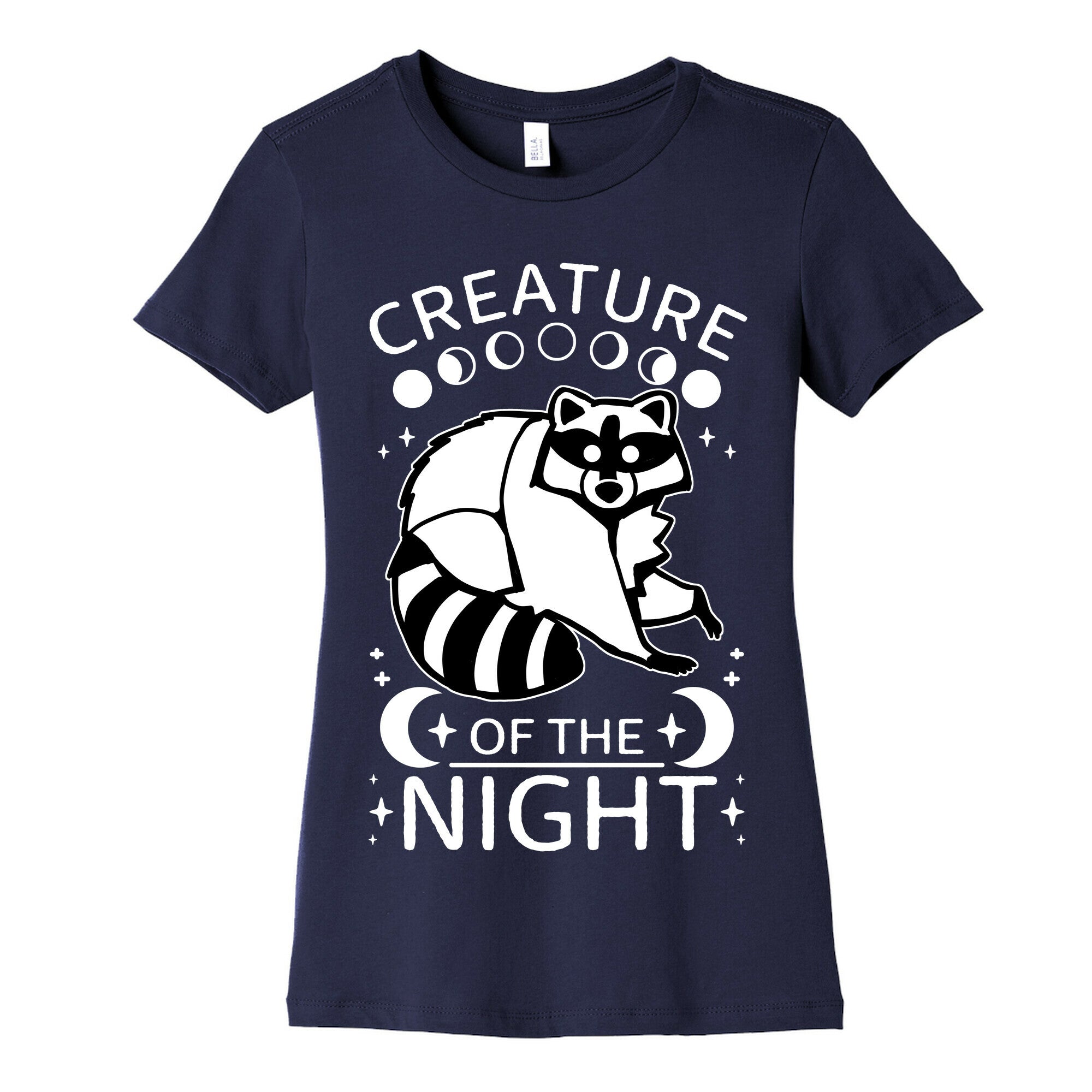 Creature Of The Night Raccoon Women's Cotton Tee