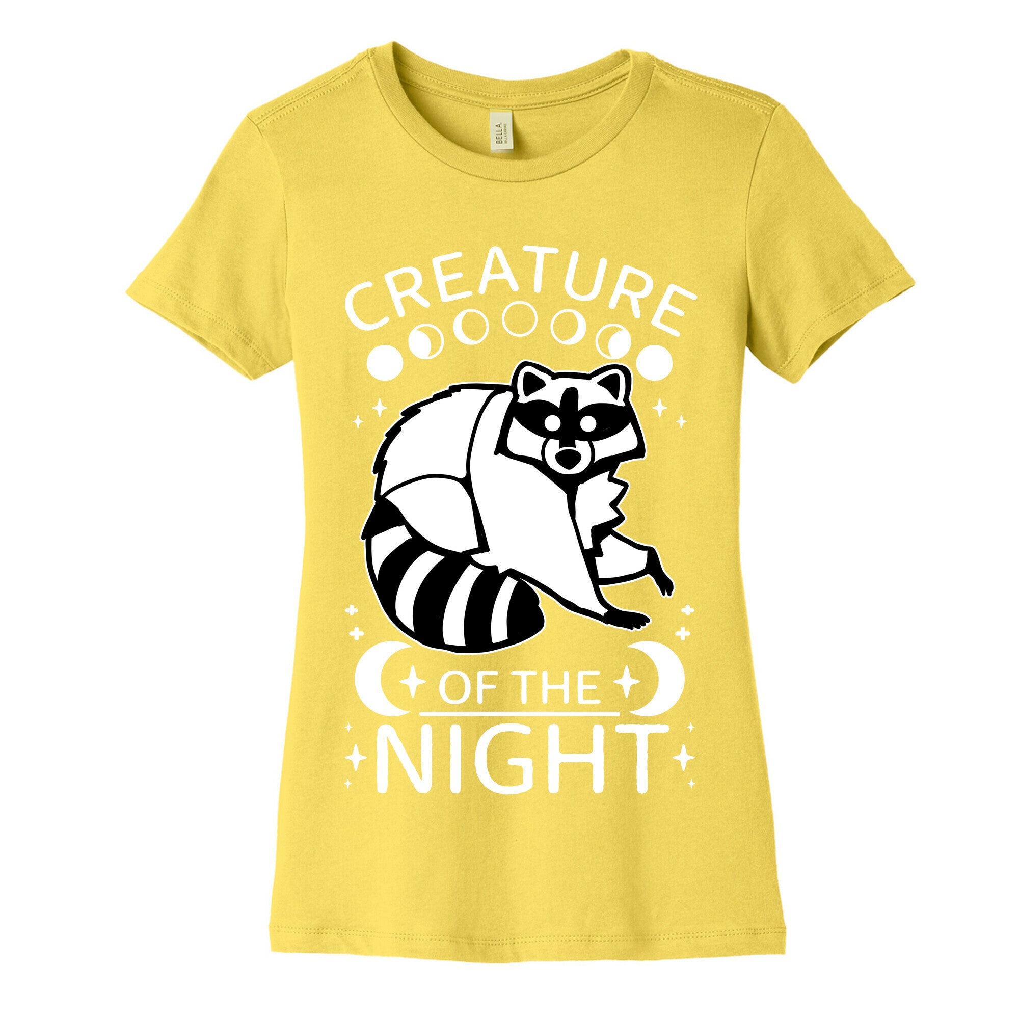 Creature Of The Night Raccoon Women's Cotton Tee