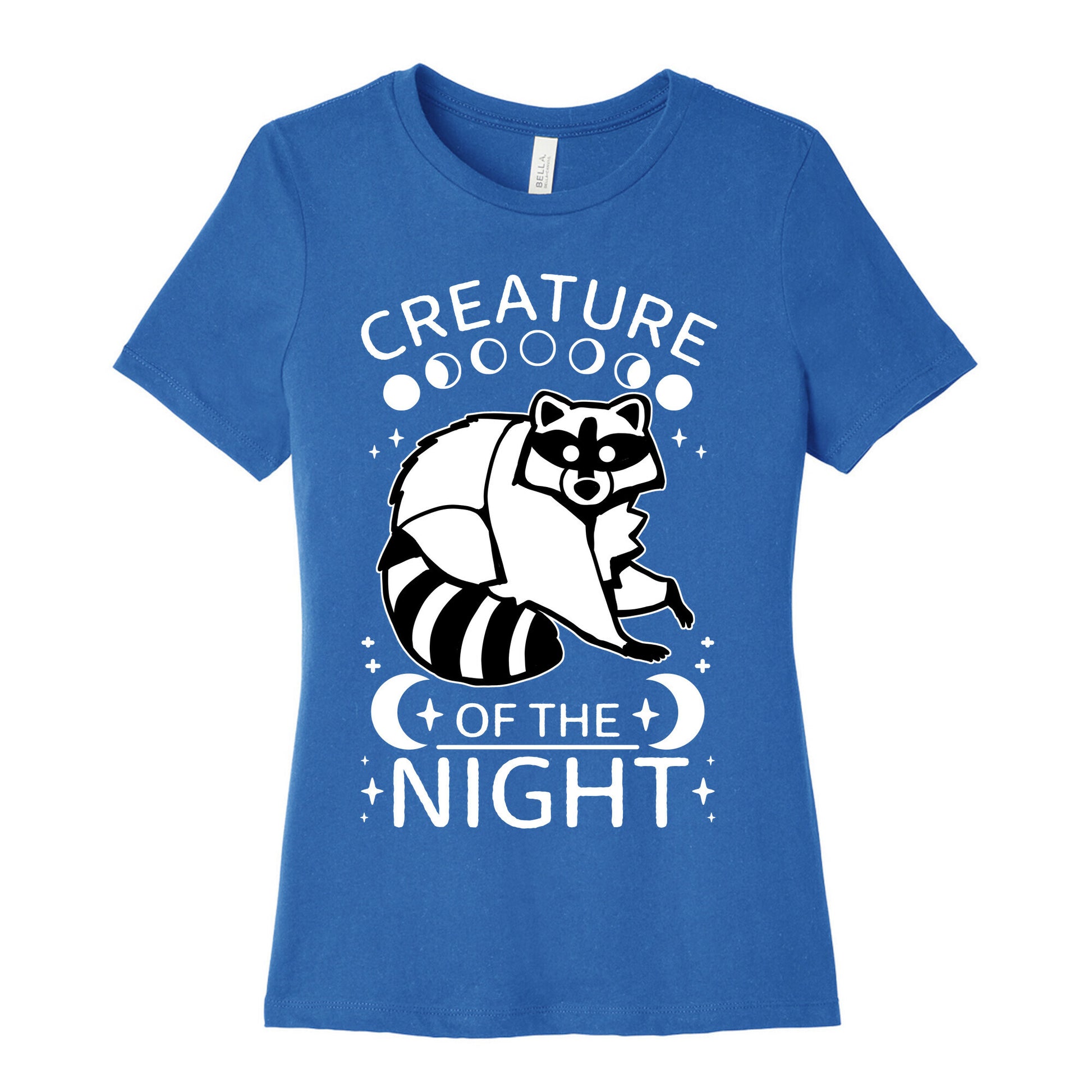 Creature Of The Night Raccoon Women's Cotton Tee