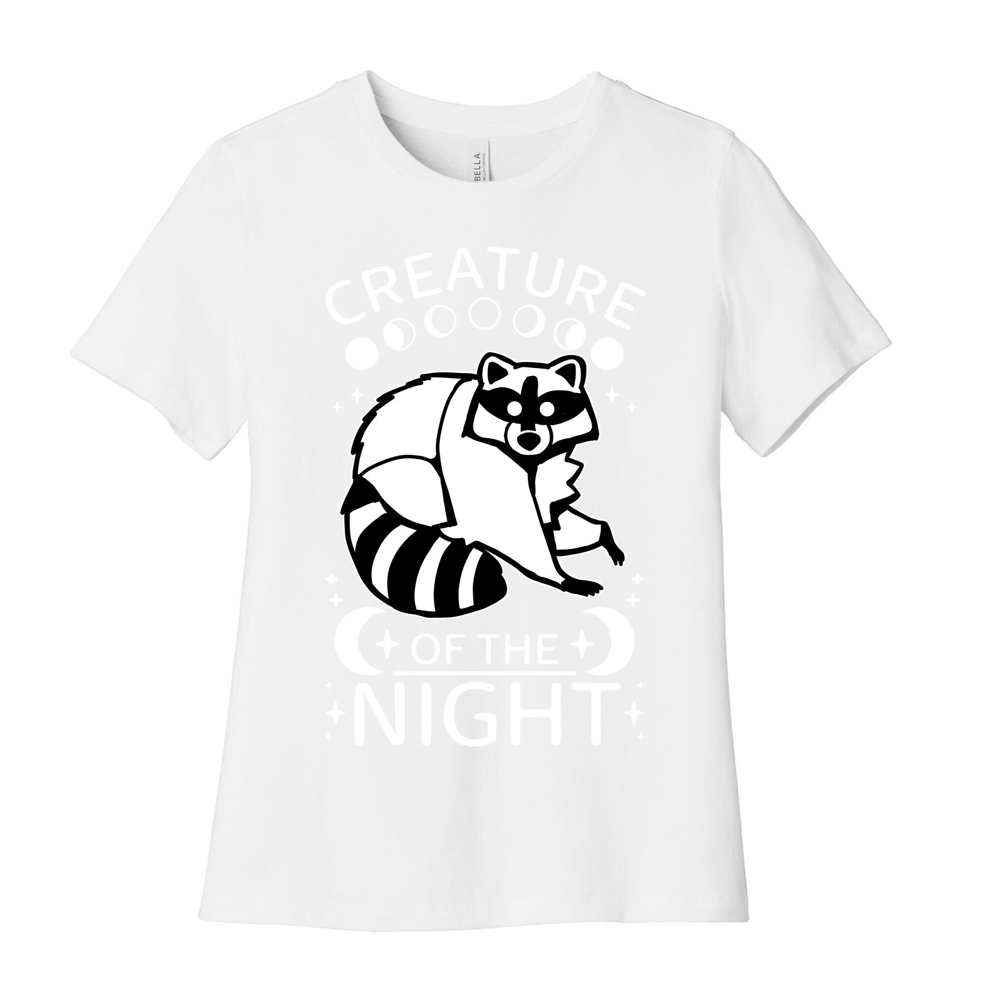 Creature Of The Night Raccoon Women's Cotton Tee