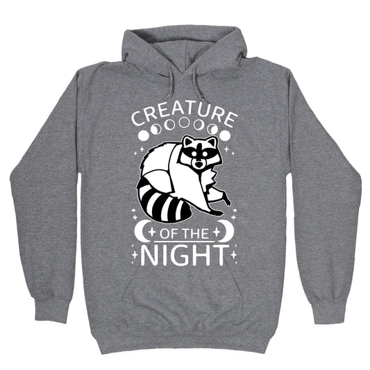 Creature Of The Night Raccoon Hoodie