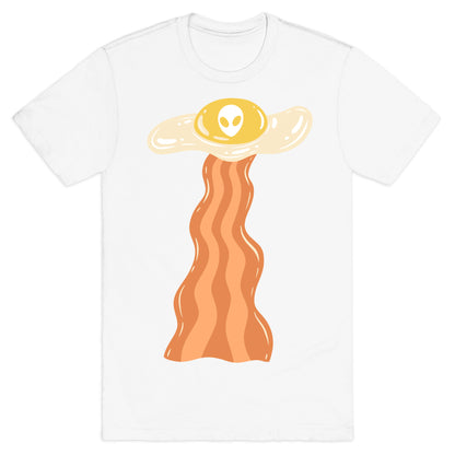Bacon and Egg UFO Abduction  T-Shirt