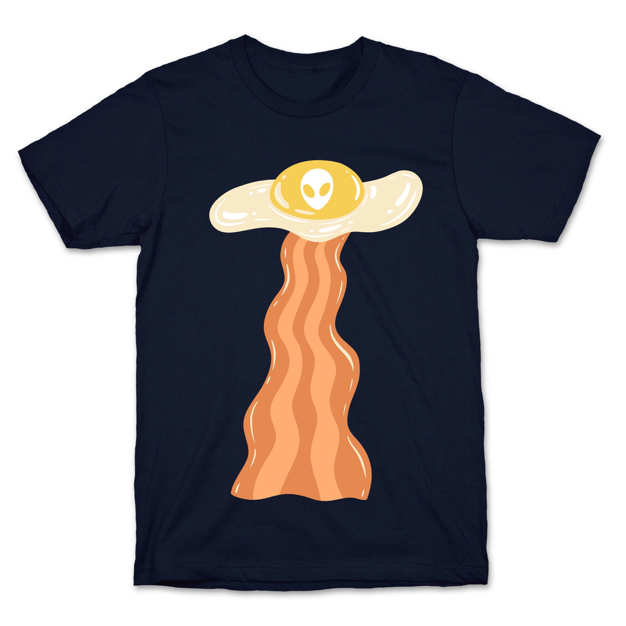 Bacon and Egg UFO Abduction T-Shirt