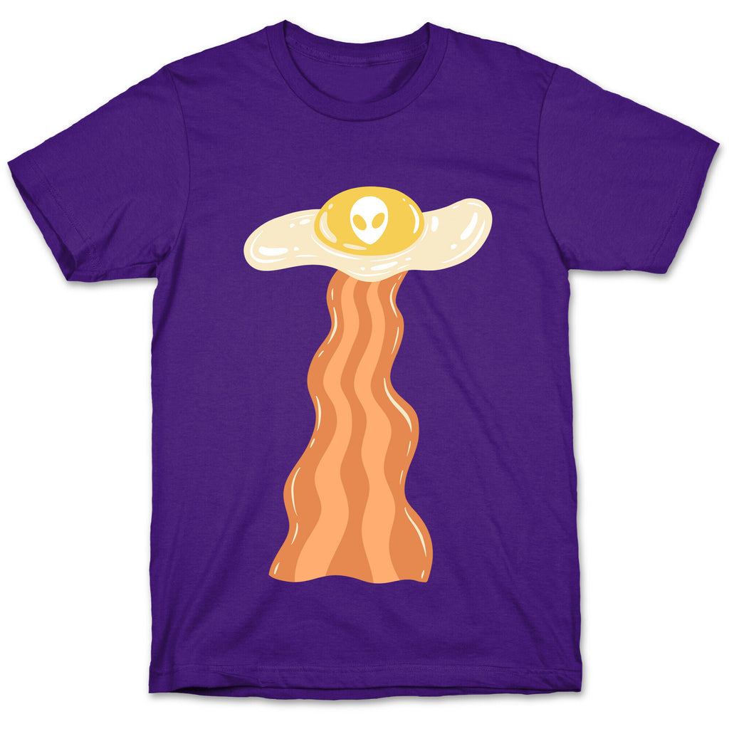Bacon and Egg UFO Abduction T-Shirt