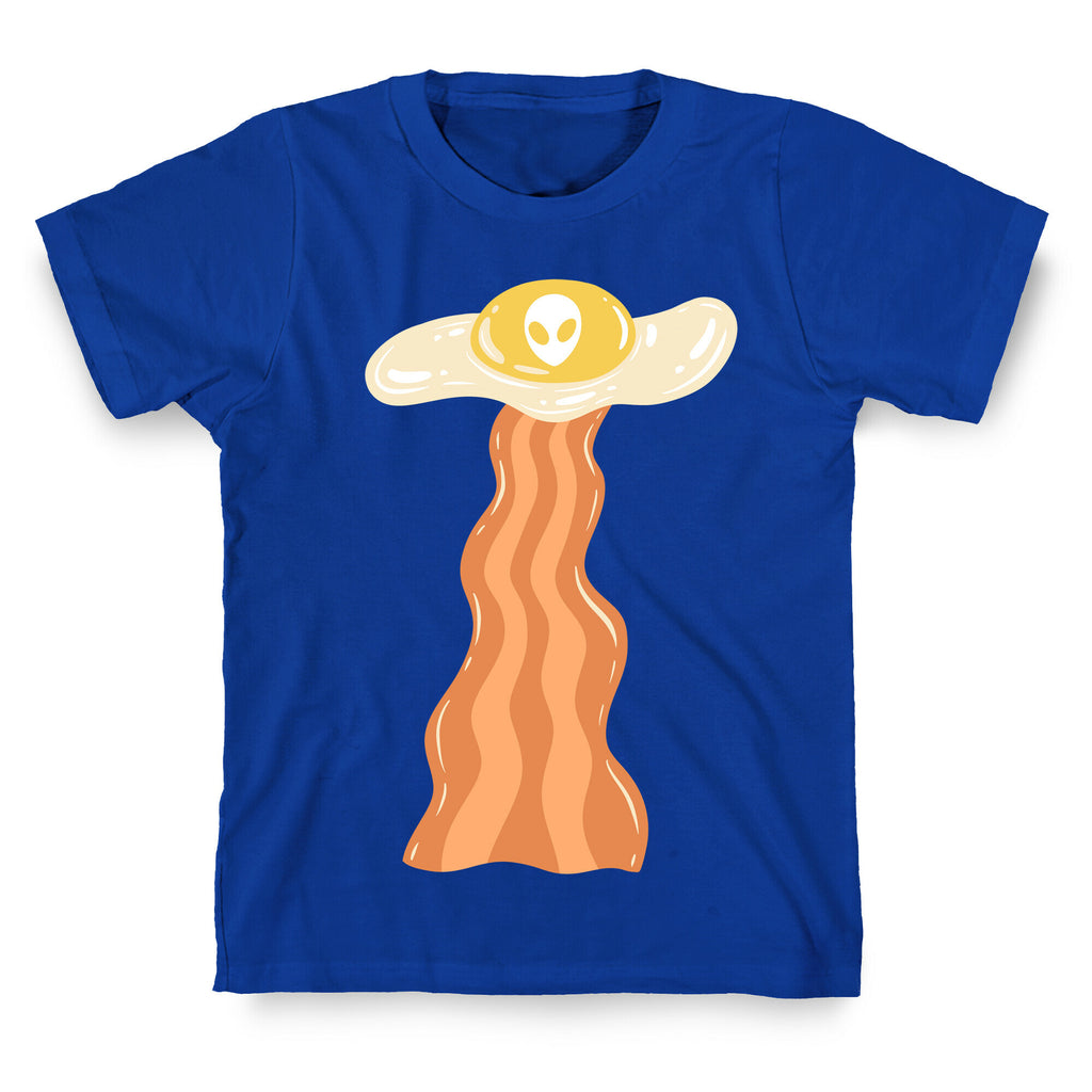 Bacon and Egg UFO Abduction T-Shirt