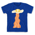 Bacon and Egg UFO Abduction T-Shirt