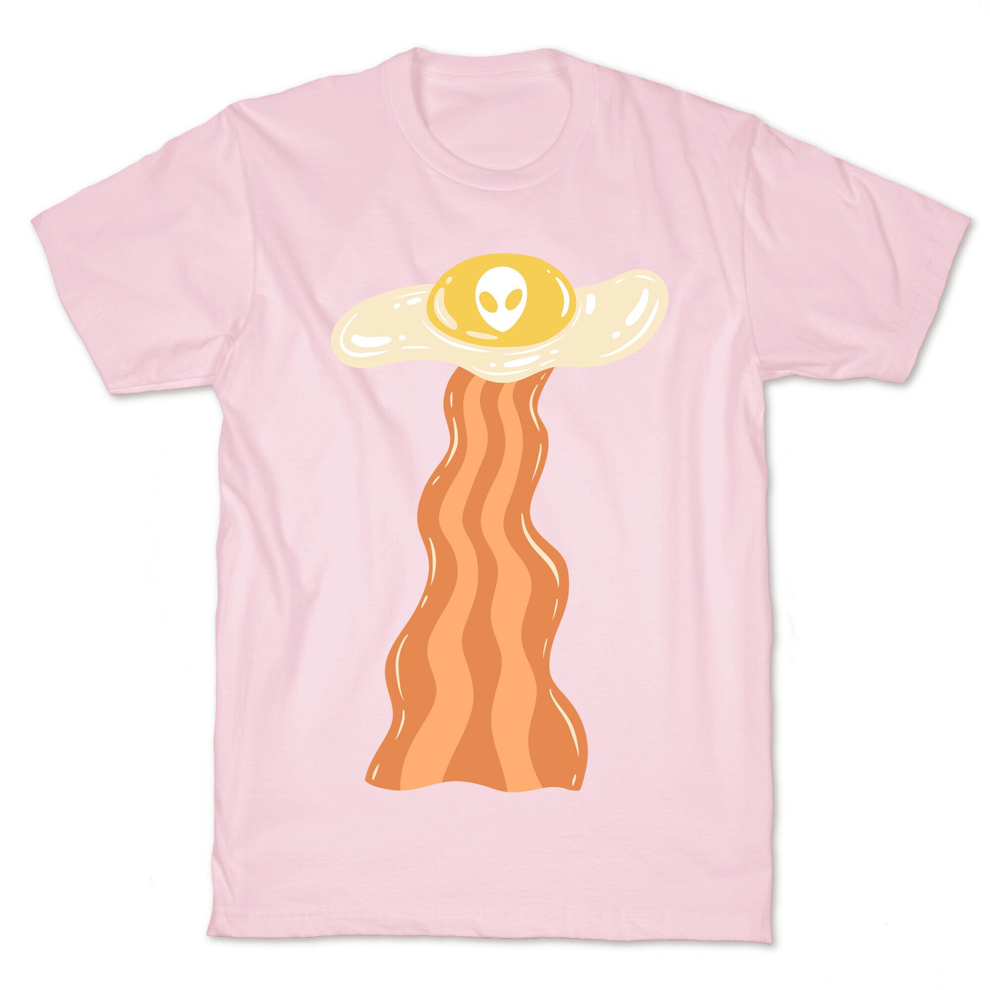 Bacon and Egg UFO Abduction T-Shirt