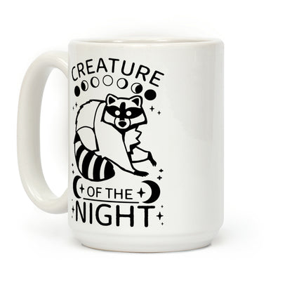 Creature Of The Night Raccoon Coffee Mug