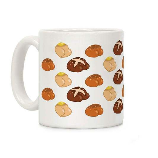 Butt Buns Pattern Coffee Mug