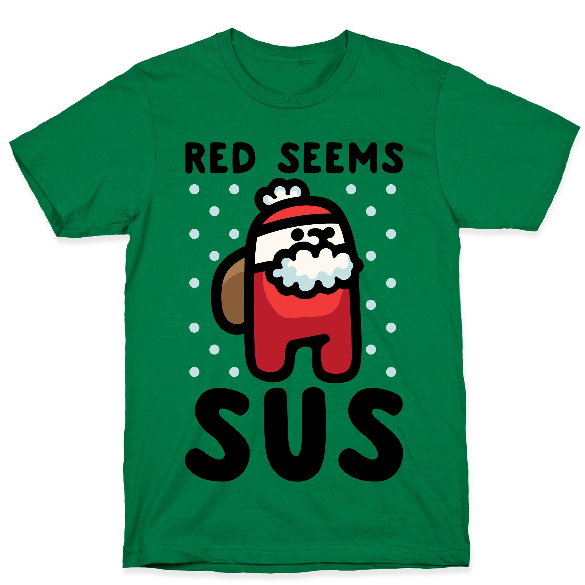 Red Seems Sus Santa Parody T-Shirt