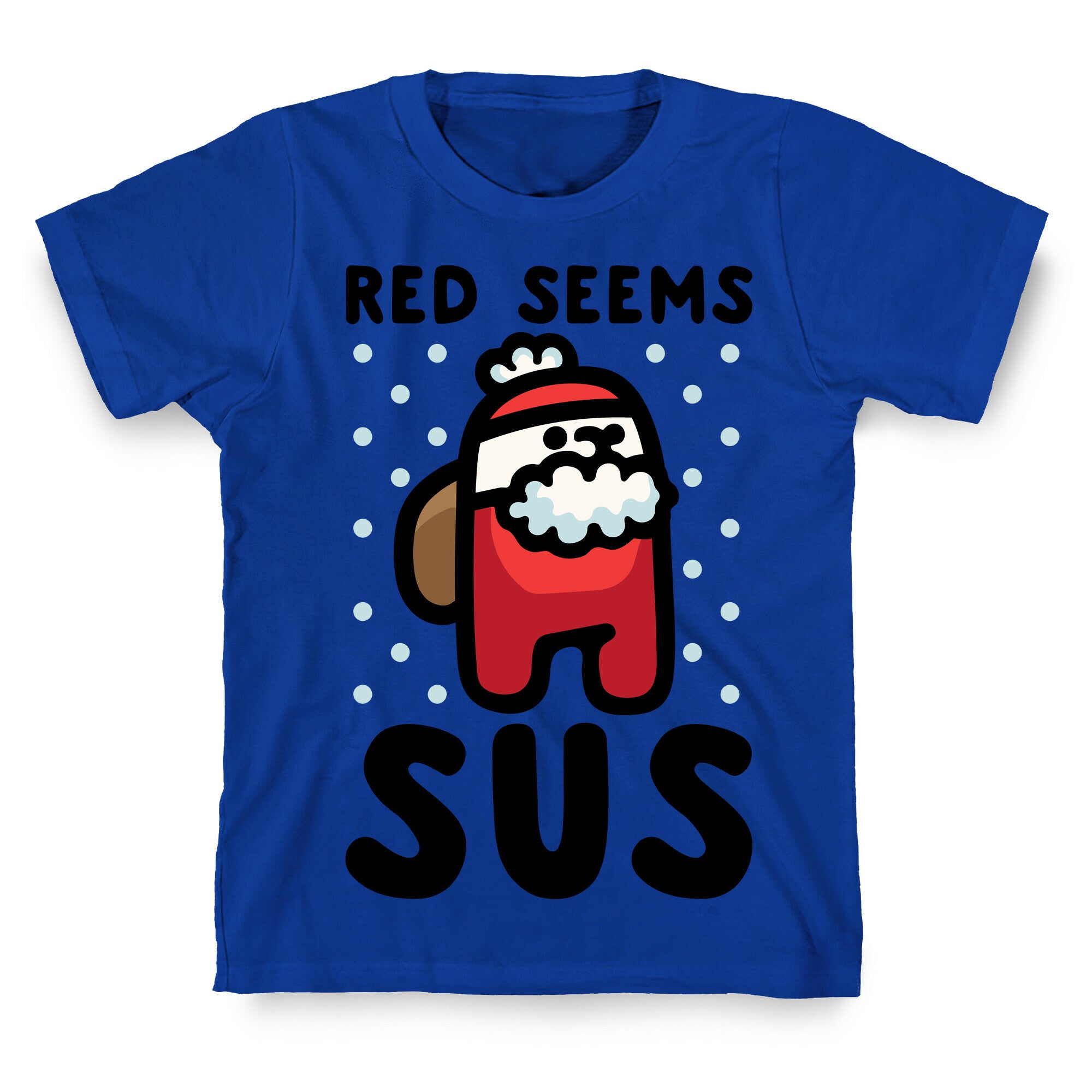 Red Seems Sus Santa Parody T-Shirt