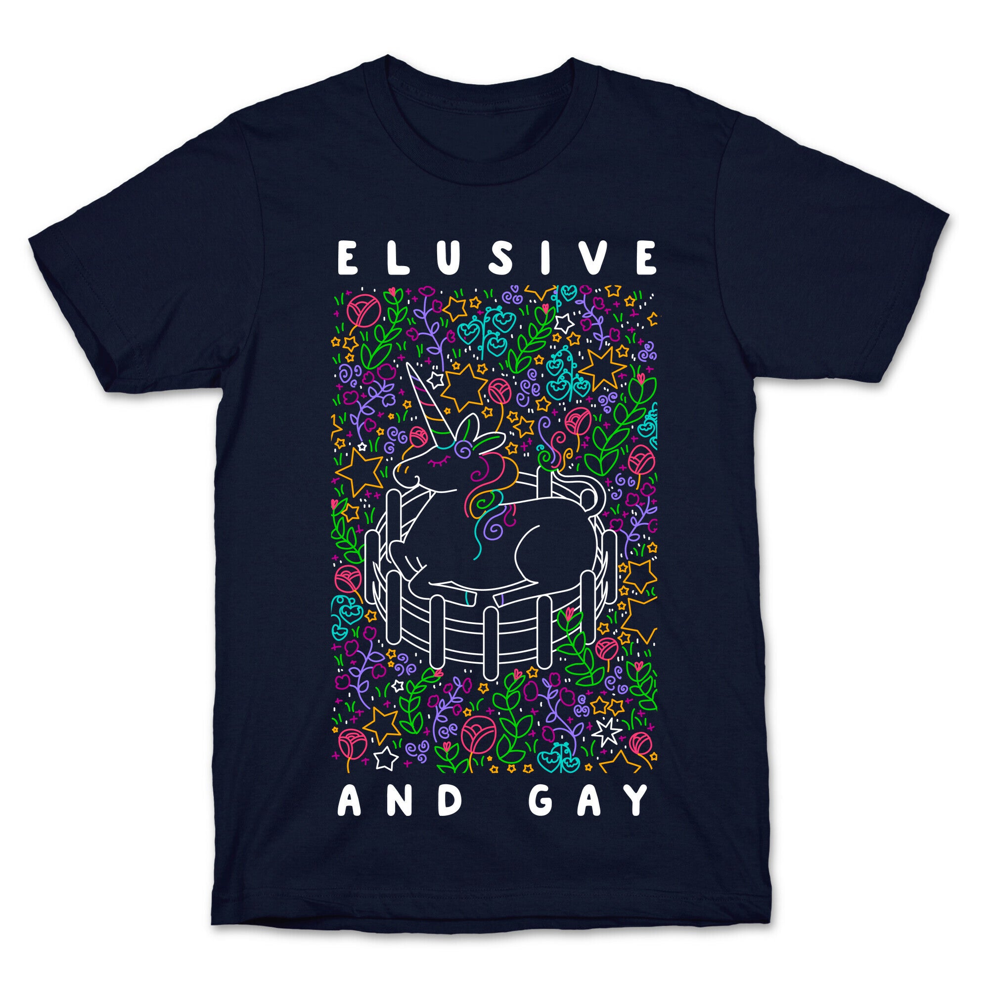 Elusive And Gay Unicorn  T-Shirt