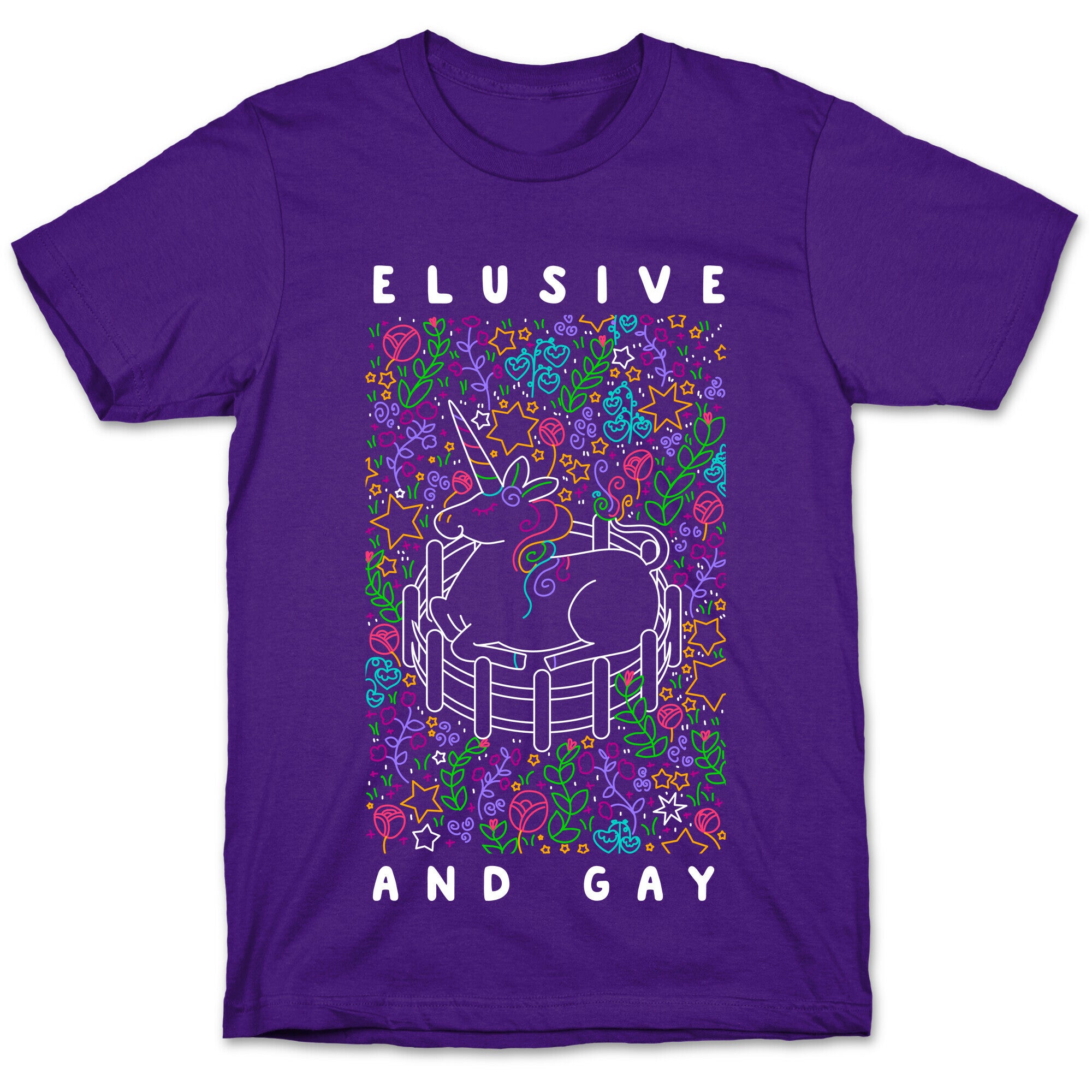 Elusive And Gay Unicorn  T-Shirt