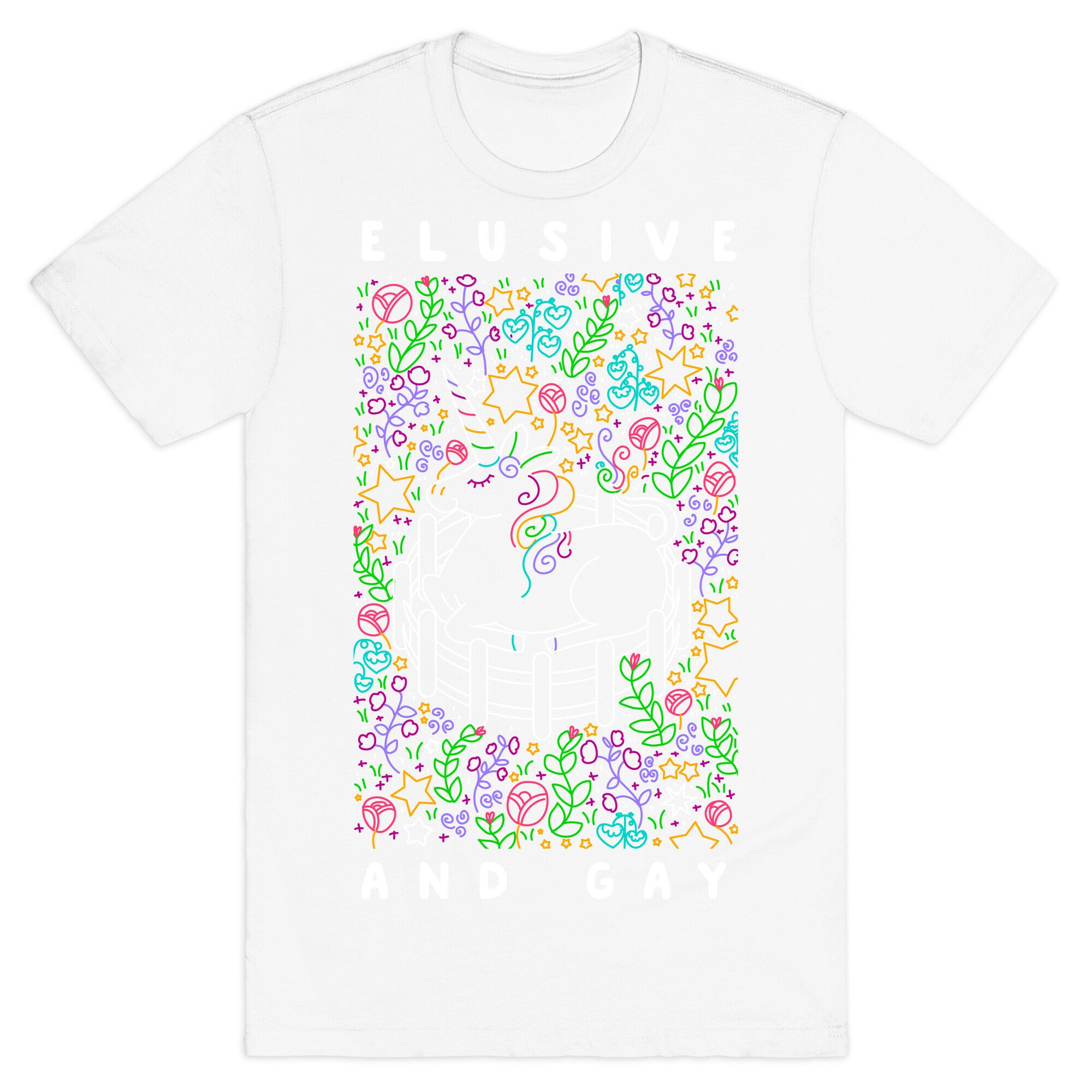 Elusive And Gay Unicorn  T-Shirt