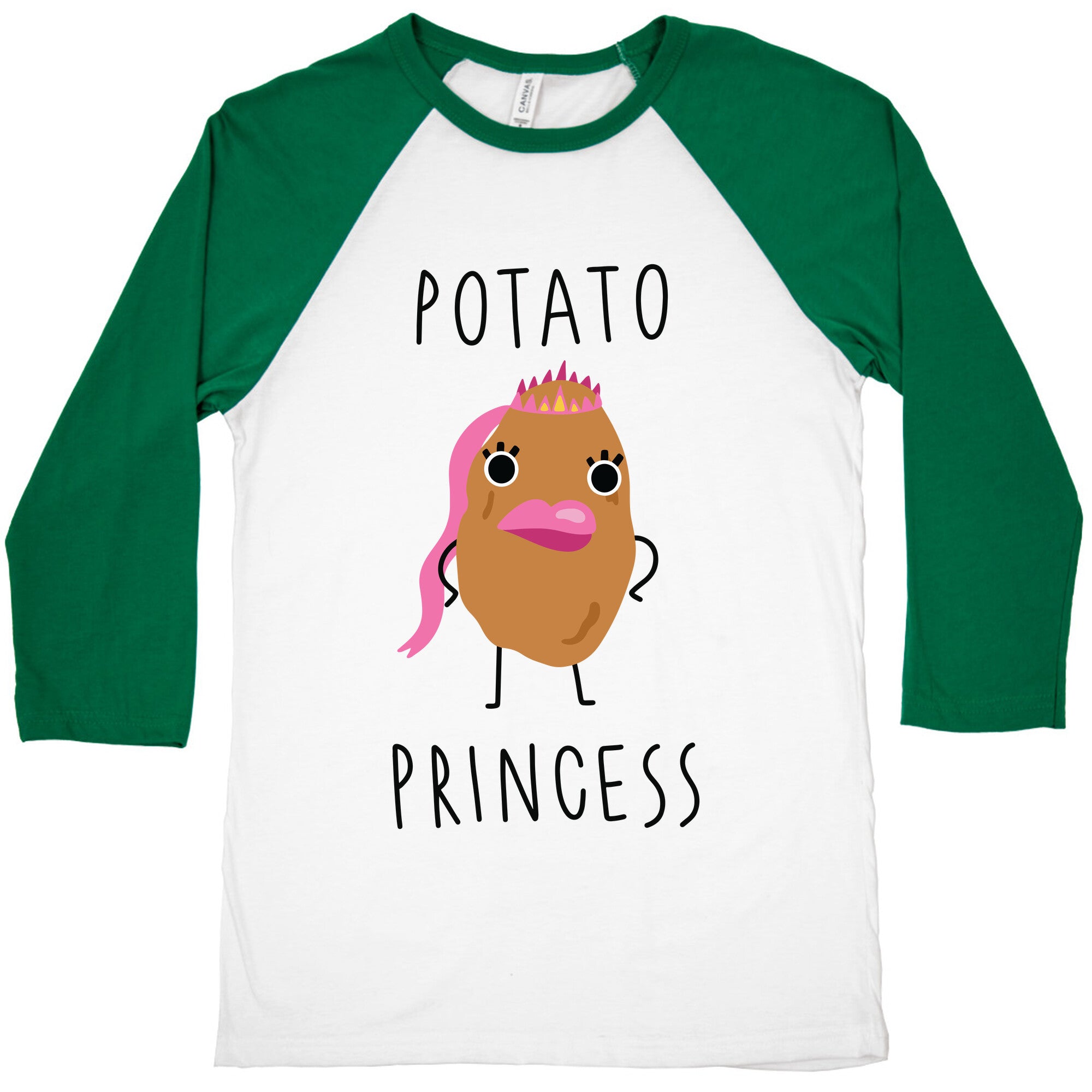 Potato Princess Baseball Tee
