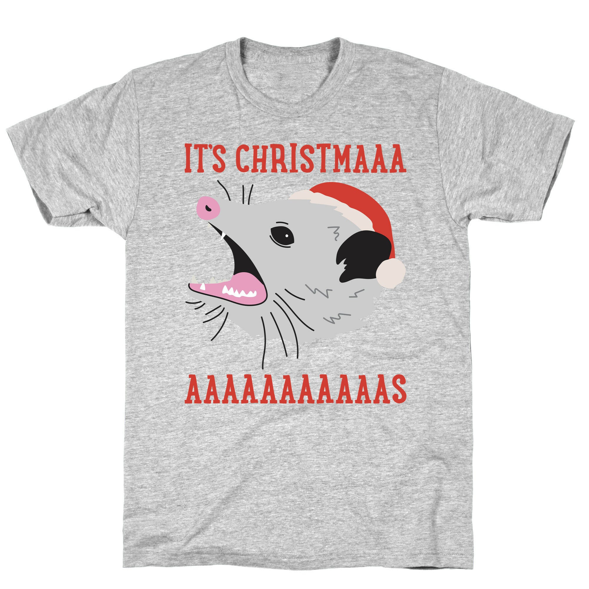 It's Christmas Screaming Opossum T-Shirt