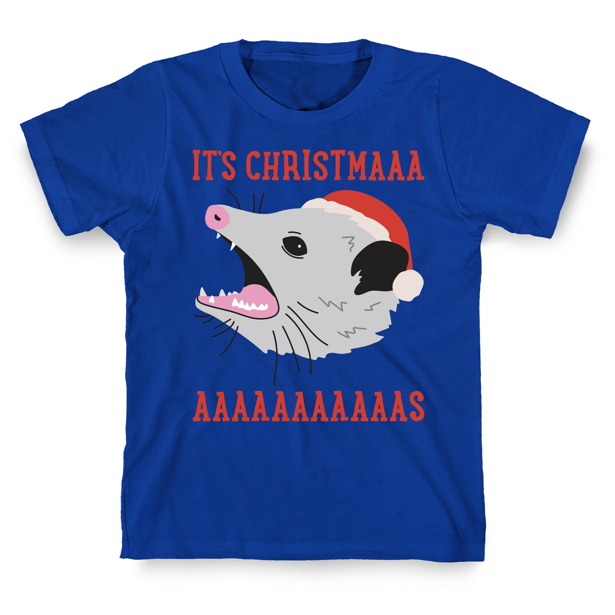 It's Christmas Screaming Opossum T-Shirt