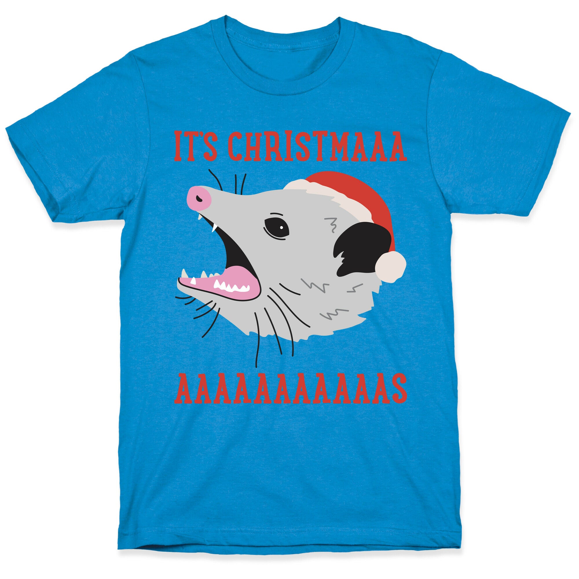 It's Christmas Screaming Opossum T-Shirt