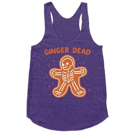 Ginger Dead Skeleton Cookie Racerback Tank