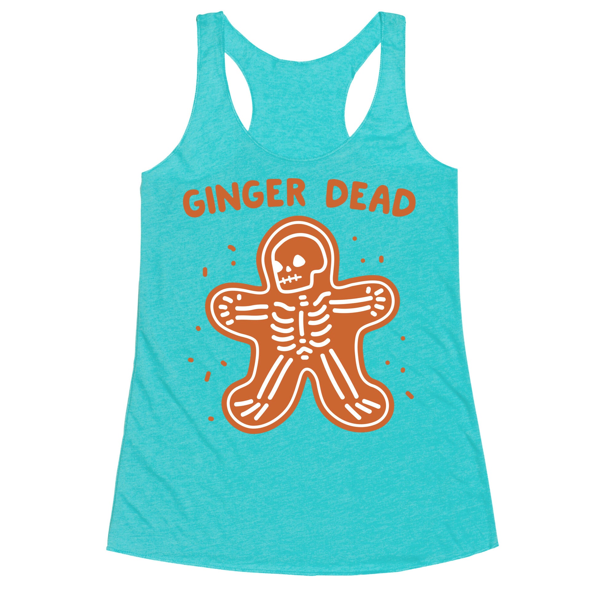 Ginger Dead Skeleton Cookie Racerback Tank