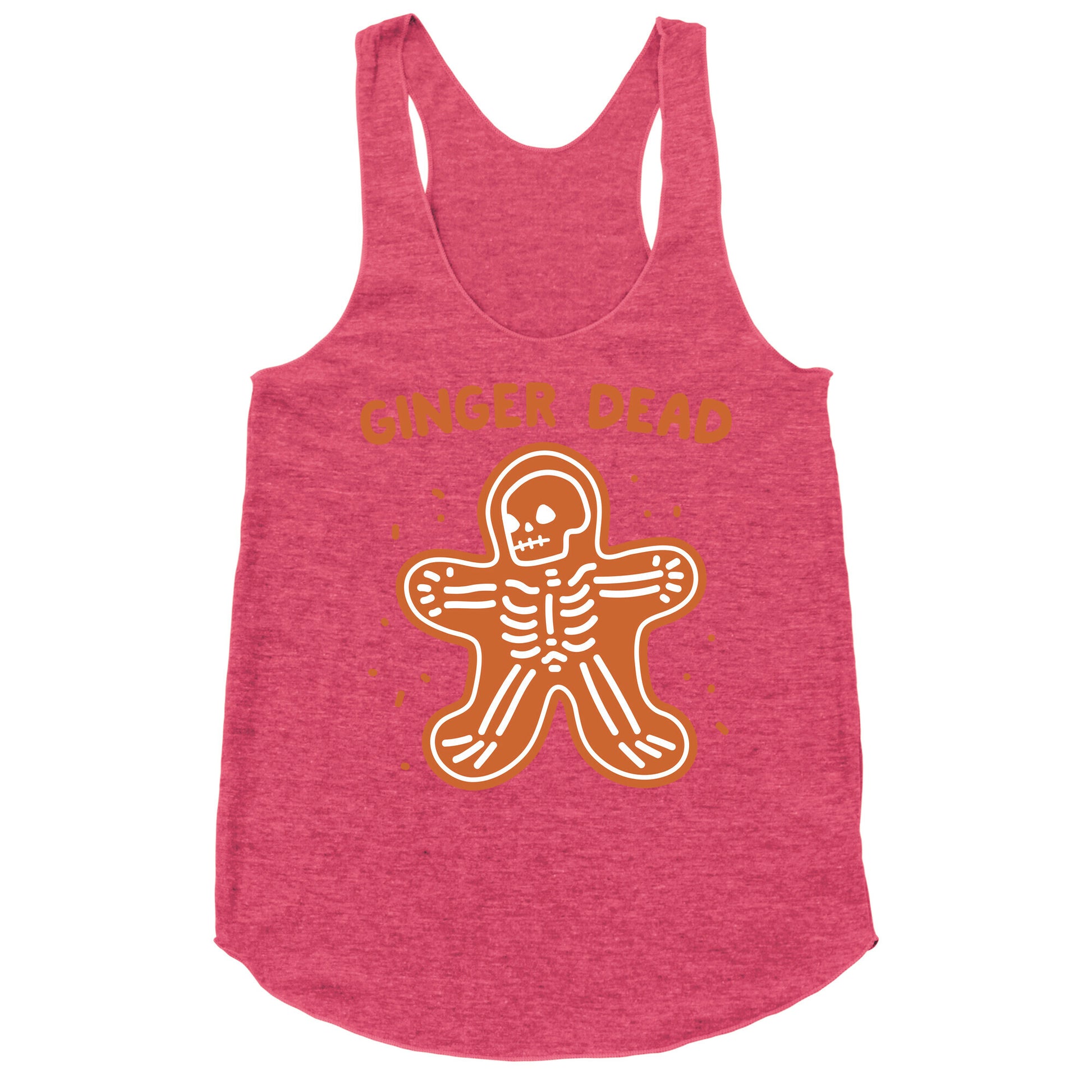 Ginger Dead Skeleton Cookie Racerback Tank