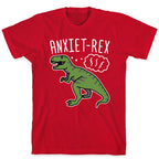 AnxieT-Rex Anxious Dinosaur T-Shirt
