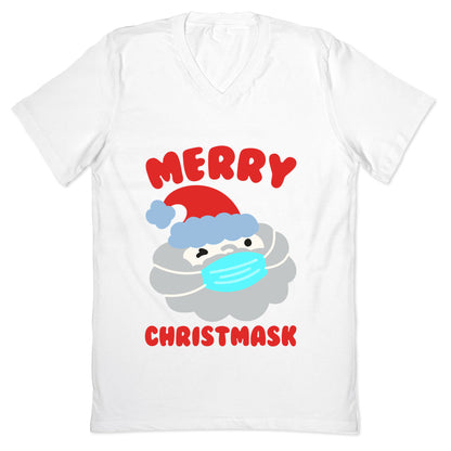 Merry Christmask V-Neck