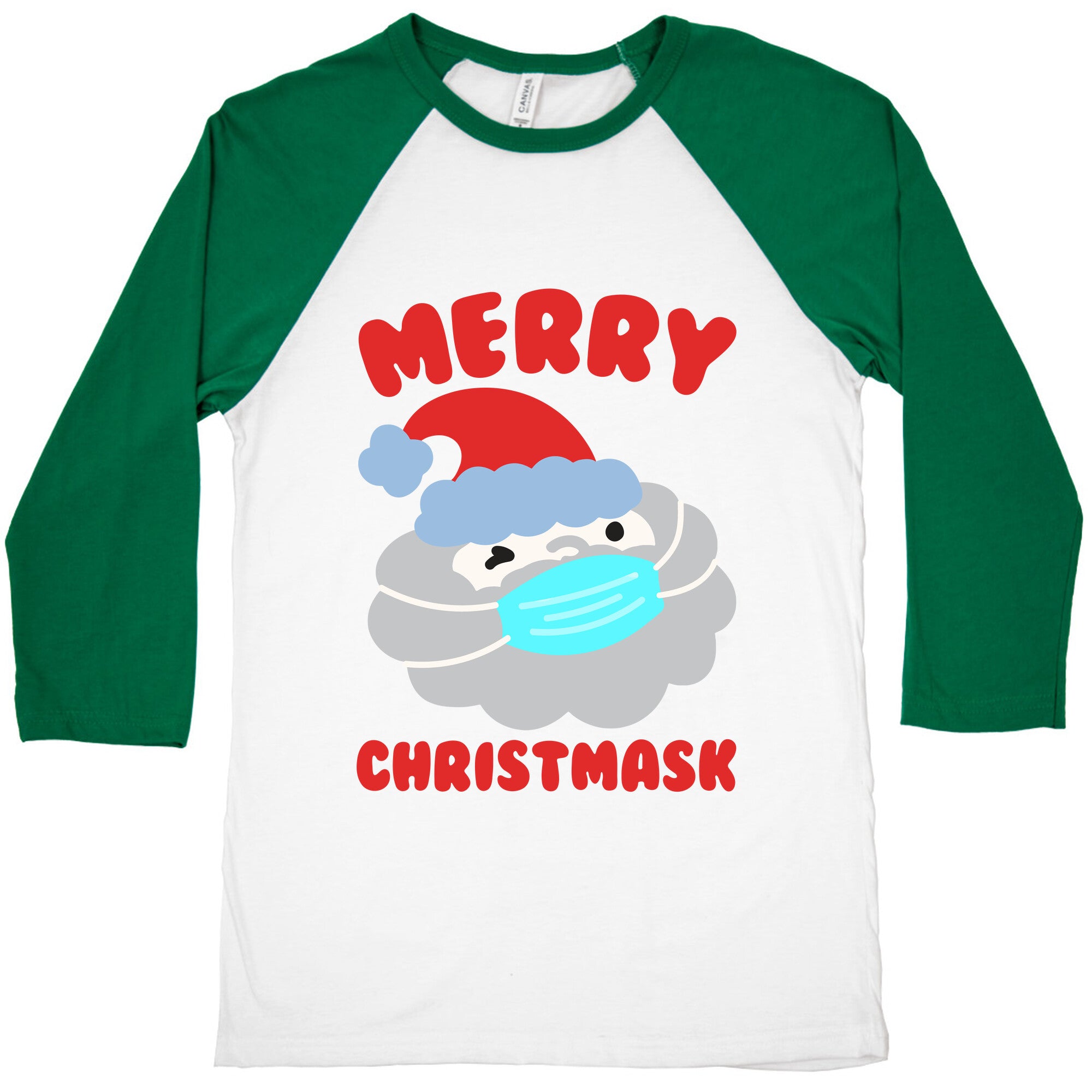 Merry Christmask Baseball Tee
