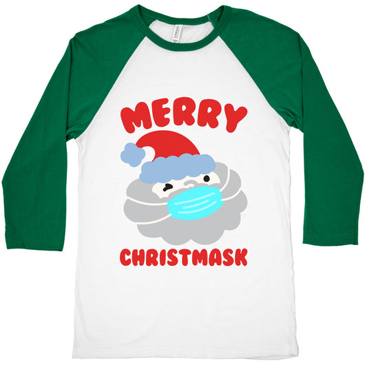 Merry Christmask Baseball Tee