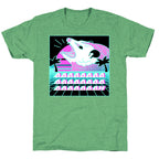 Screaming Retrowave Possum Unisex Triblend Tee