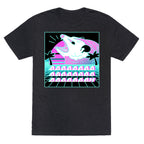 Screaming Retrowave Possum Unisex Triblend Tee
