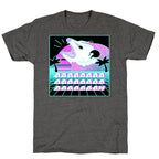 Screaming Retrowave Possum Unisex Triblend Tee