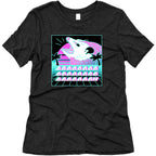 Screaming Retrowave Possum Women's Triblend Tee