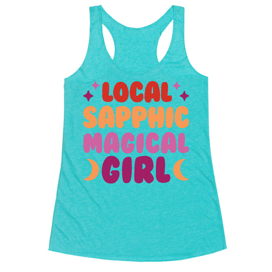 Local Sapphic Magical Girl Racerback Tank